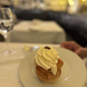 Le Grand Colbert - Dessert of the day -- st Honoré cake and I'm obsessed and don't even usually like sweets but mon dieu - French Near Me - Paris, 75 Le Grand Colbert - Dessert of the day -- st Honoré cake and I'm obsessed and don't even usually like sweets but mon dieu - French Near Me - Paris, 75