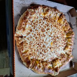 Little Caesars Pizza - Regular crust, not pretzel crust as ordered, and they forgot to add kosher salt.