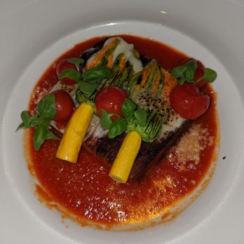 Via Allegro Ristorante - Appetizer of the Day: Eggplant Parmesan. Probably my favourite dish of the night. - Italian Near Me - Etobicoke, Ontario