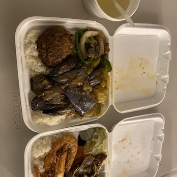 Jin Wei - two trays of food on a table - Chinese Near Me - Philadelphia, Pennsylvania