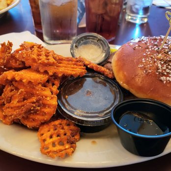 Rohrbach Buffalo Road Brewpub - Beef on weck w/sweet potato fries - American Near Me - Rochester, New York