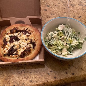 SPIN! Pizza - Cobb salad . Goat cheese and caramelized onions.. fabulous duo - Pizza Near Me - Richardson, Texas