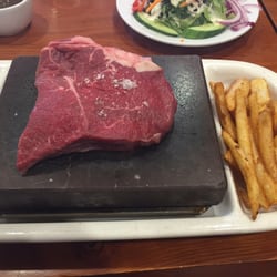 Steak on the Rocks - Rump steak - $13 with chips and salad! Absolute bargain in my books.