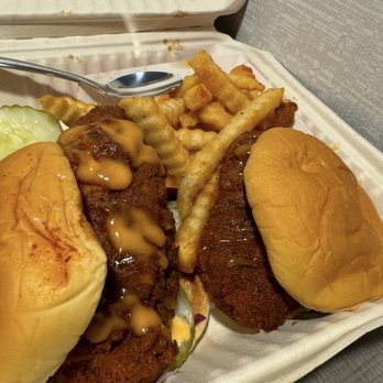 Dave's Hot Chicken - Dave's #2 2 Sliders w/ Fries - Chicken Shop Near Me - Ocean Township, New Jersey Dave's Hot Chicken - Dave's #2 2 Sliders w/ Fries - Chicken Shop Near Me - Ocean Township, New Jersey