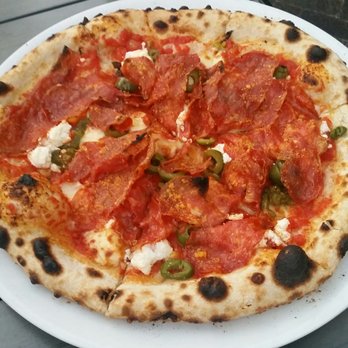 2145 Eats - Spicy Salami Pizza. - Pizza Near Me - Costa Mesa, California 2145 Eats - Spicy Salami Pizza. - Pizza Near Me - Costa Mesa, California