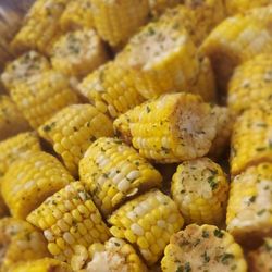 Fresh shucked corn on the cob