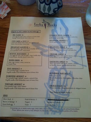 Menu photo 6 Lucky Hank's Restaurant & Cafe Edgartown, MA Menu photo 6 Lucky Hank's Restaurant & Cafe Edgartown, MA
