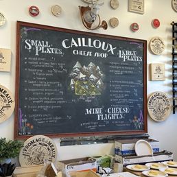 Cheese menu