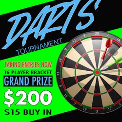 Cue-D's Poolhall & Bar - Don't miss out on our upcoming Darts Tournament! Still taking entries while spots last! More Details coming soon.