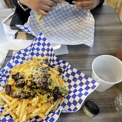 Oscar’s Taco Shop - Loaded fries & breakfast steak burrito