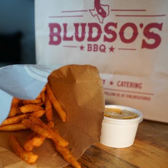 Bludso's BBQ - Seasoned Fries with cheese - Barbeque Near Me - Los Angeles, California Bludso's BBQ - Seasoned Fries with cheese - Barbeque Near Me - Los Angeles, California