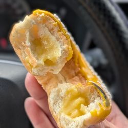 Tim Hortons - Cross-section of my Hufflepuff lemon meringue donut