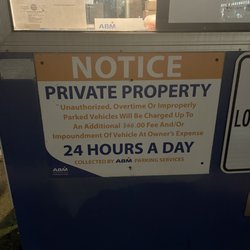 Spot Hero - This is their "security" a notice sign...