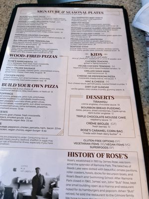 Menu photo 1 Rose's Grand Rapids, MI