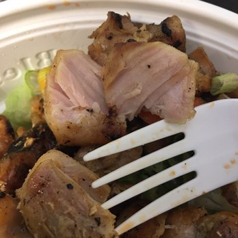 Flame Broiler - Undercooked chicken - Japanese Near Me - Anaheim, California