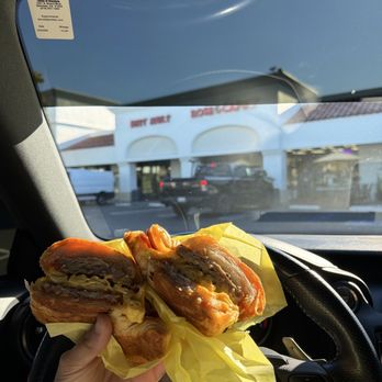 Rose Cafe & Donuts - Ultimate Breakfast Sandwich - Donuts Near Me - San Clemente, California