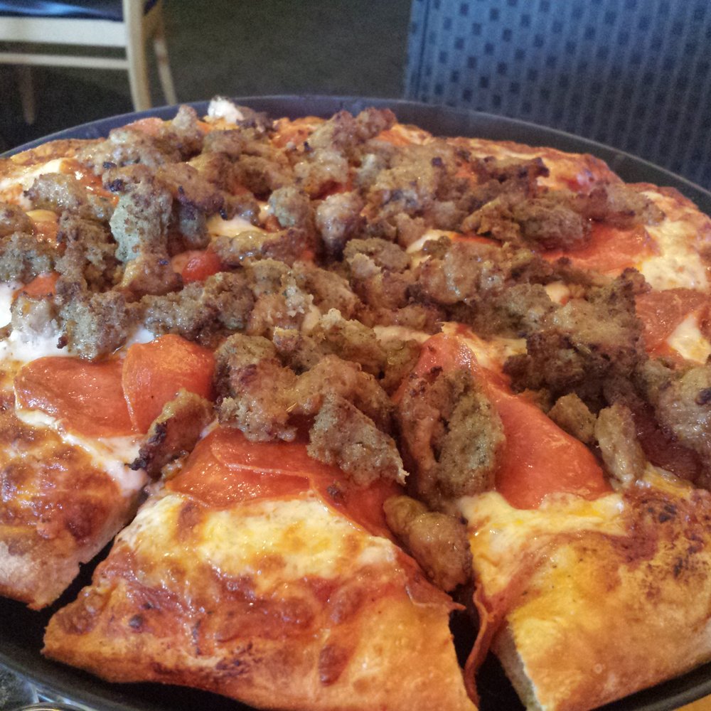 Pizzeria Classico - Looking at a great pizza. Pepperoni sausage and meatball. Very good. - Pizza Near Me - Folsom, California Pizzeria Classico - Looking at a great pizza. Pepperoni sausage and meatball. Very good. - Pizza Near Me - Folsom, California