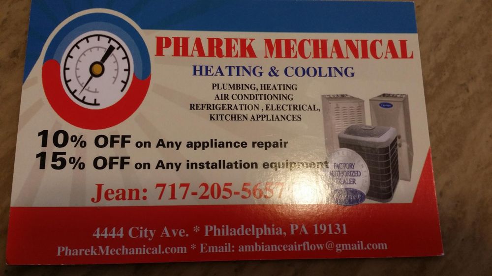 Slide of Pharek Mechanical LLC