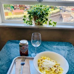 Market Hall West End - Pasta evangelist. Carbonara was delicious and pasta was perfectly cooked.