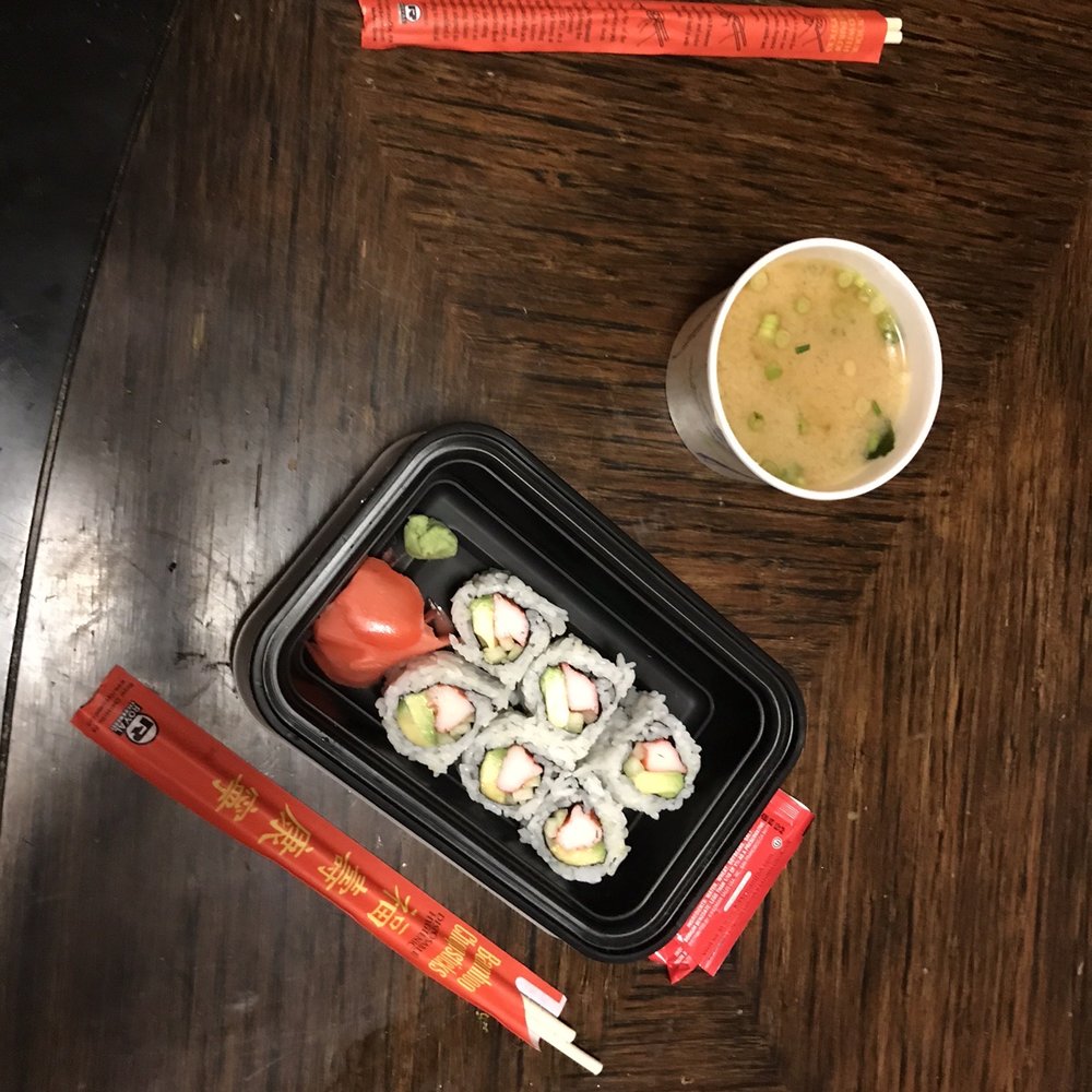 The Other Fish - California Roll & a delicious side of classic Japanese miso soup ! - Japanese Near Me - Bethlehem, Pennsylvania The Other Fish - California Roll & a delicious side of classic Japanese miso soup ! - Japanese Near Me - Bethlehem, Pennsylvania