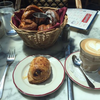 Le Diplomate - Pastry basket and latte - Brasseries Near Me - Washington, DC, District of Columbia Le Diplomate - Pastry basket and latte - Brasseries Near Me - Washington, DC, District of Columbia