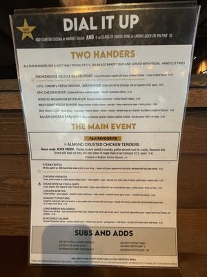Menu photo 3 Union Social Mississauga, ON Menu photo 3 Union Social Mississauga, ON