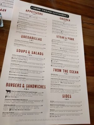 Menu photo 8 1836 Texas Kitchen Tyler, TX Menu photo 8 1836 Texas Kitchen Tyler, TX