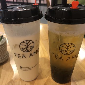 Tea Amo - Jasmine Milk Tea and Peach tea with white peach flavor - Desserts Near Me - San Marcos, California Tea Amo - Jasmine Milk Tea and Peach tea with white peach flavor - Desserts Near Me - San Marcos, California
