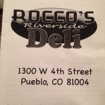 Rocco's Riverside Deli - Menu cover - Fast Food Near Me - Pueblo, Colorado Rocco's Riverside Deli - Menu cover - Fast Food Near Me - Pueblo, Colorado