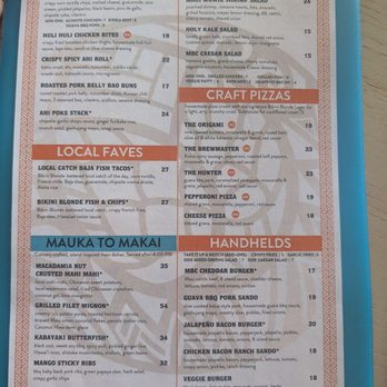 Maui Brewing Company - Menu 7/2025 - Breweries Near Me - Kihei, Hawaii Maui Brewing Company - Menu 7/2025 - Breweries Near Me - Kihei, Hawaii