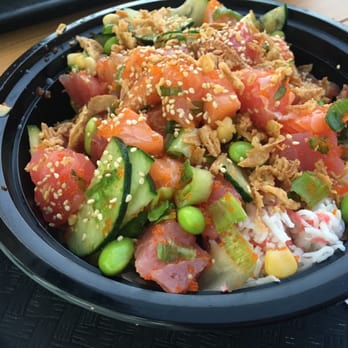 Poke Salad Bar - Large 4 scoops of fish! - Poke Near Me - Pasadena, California Poke Salad Bar - Large 4 scoops of fish! - Poke Near Me - Pasadena, California