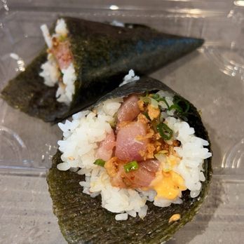 Okome Don - Spicy yellowtail hand rolls - Poke Near Me - Houston, Texas
