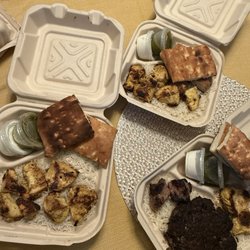 House of Shah Afghan Urban Eats - Three Mixed Kabobs Tandoori Chicken Kabob