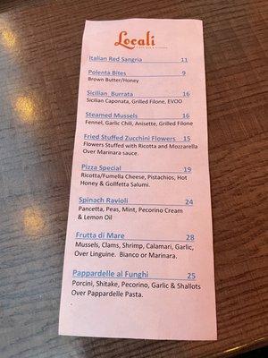 Menu photo 2 Locali Pizza Bar & Kitchen Mount Kisco, NY Menu photo 2 Locali Pizza Bar & Kitchen Mount Kisco, NY