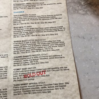 Bow & Arrow Brewing - Menu 5.19.19 - Breweries Near Me - Albuquerque, New Mexico Bow & Arrow Brewing - Menu 5.19.19 - Breweries Near Me - Albuquerque, New Mexico