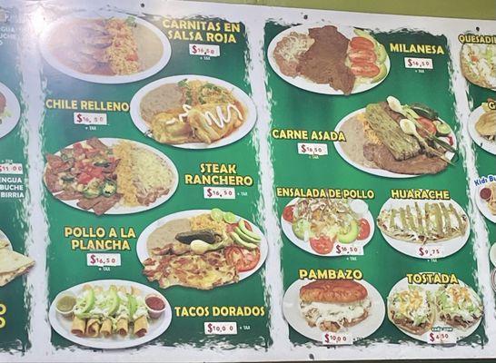 Menu photo 2 Restaurant Las Palmas La Puente, CA
