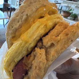 Sausage egg biscuit Sausage egg biscuit