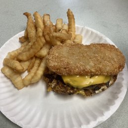 Hash Brown Smash and side of fries