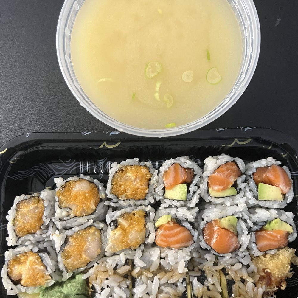 Miso Sushi - Any 3 Rolls Lunch Salmon Avocado Roll Shrimp Tempura Roll Spicy Crunchy Tuna Roll Miso Soup - Japanese Near Me - New York, New York Miso Sushi - Any 3 Rolls Lunch Salmon Avocado Roll Shrimp Tempura Roll Spicy Crunchy Tuna Roll Miso Soup - Japanese Near Me - New York, New York