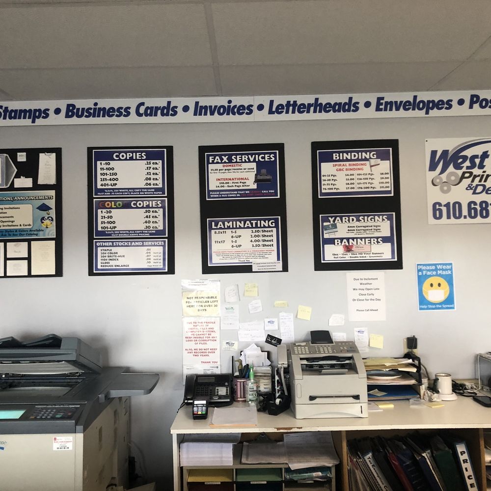 West End Printing - All different prices one the wall. - Printing Services Near Me - Gilbert, Pennsylvania West End Printing - All different prices one the wall. - Printing Services Near Me - Gilbert, Pennsylvania