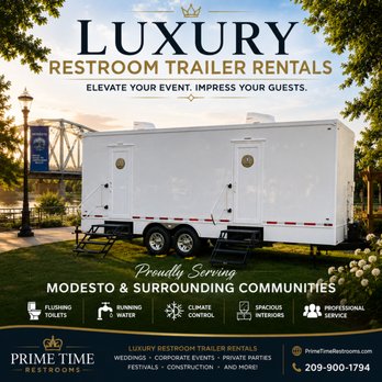 Prime Time Restrooms - Portable Toilet Services Near Me - Modesto, California Prime Time Restrooms - Portable Toilet Services Near Me - Modesto, California