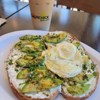 Calf & Chick - SF Vanilla/oatmilk Latte and Avocado Toast! - Breakfast & Brunch Near Me - Torrance, California Calf & Chick - SF Vanilla/oatmilk Latte and Avocado Toast! - Breakfast & Brunch Near Me - Torrance, California
