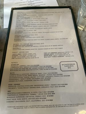 Menu photo 7 Wonderbar Beacon Beacon, NY Menu photo 7 Wonderbar Beacon Beacon, NY