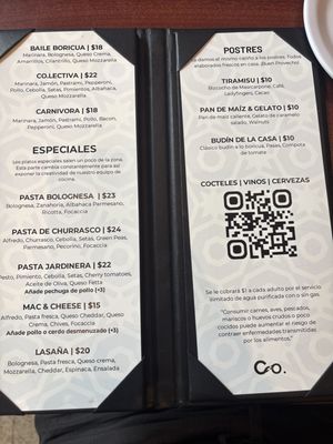 Menu photo 1 Co.lectivo Rincon, PR