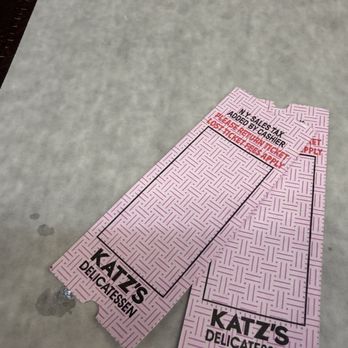 Katz's Delicatessen - old school tickets - Delis Near Me - New York, New York Katz's Delicatessen - old school tickets - Delis Near Me - New York, New York