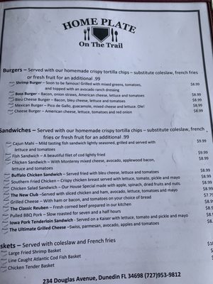 Menu photo 7 Home Plate Dunedin, FL