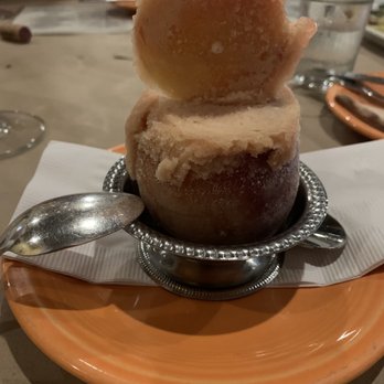 Toscana - Peach Gelato in a Frozen Peach - Pizza Near Me - Solvang, California