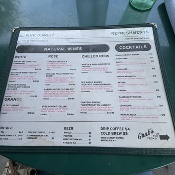 The Pink Dinghy - Drink menu - Breakfast & Brunch Near Me - Virginia Beach, Virginia The Pink Dinghy - Drink menu - Breakfast & Brunch Near Me - Virginia Beach, Virginia