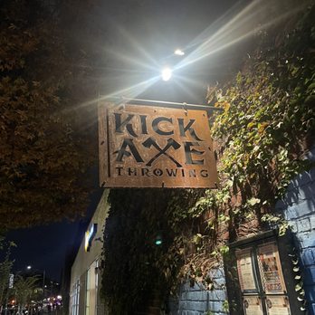 Elite Event: KickAxe Throwing - Signage outside - Yelp Events Near Me - Brooklyn, New York Elite Event: KickAxe Throwing - Signage outside - Yelp Events Near Me - Brooklyn, New York
