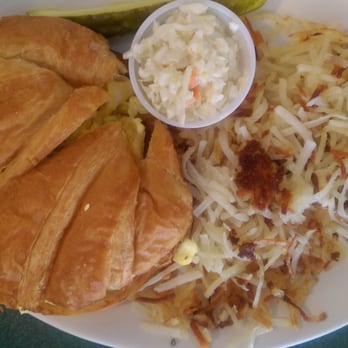 Parkside Cafe - Egg, sausage and cheese on a croissant - Breakfast & Brunch Near Me - Pinellas Park, Florida